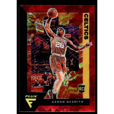 2020-21 Panini Flux Red Cracked Ice #214 Aaron Nesmith