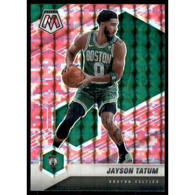 2020-21 Panini Mosaic Mosaic Camo Pink #107 Jayson Tatum