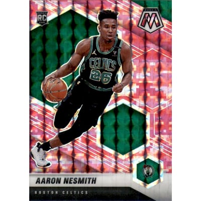 2020-21 Panini Mosaic Mosaic Camo Pink #227 Aaron Nesmith