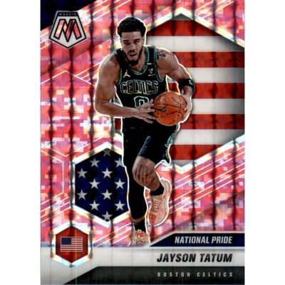 2020-21 Panini Mosaic Mosaic Camo Pink #254 Jayson Tatum