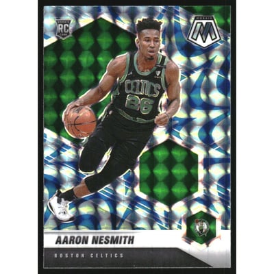 2020-21 Panini Mosaic Mosaic Reactive Blue #227 Aaron Nesmith