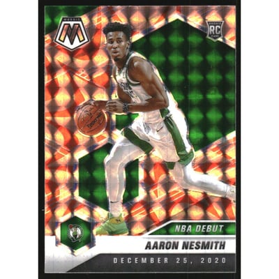 2020-21 Panini Mosaic Mosaic Reactive Orange #279 Aaron Nesmith