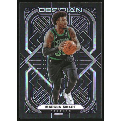 2020-21 Panini Obsidian Electric Etch Purple #8 Marcus Smart/99