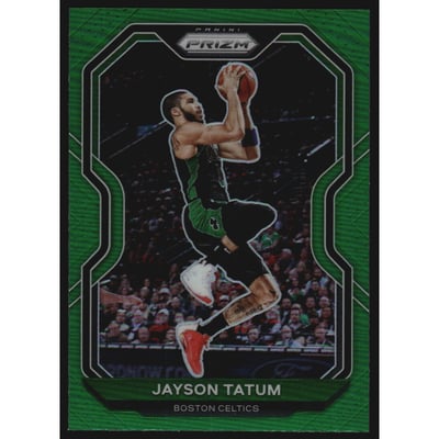 2020-21 Panini Prizm Prizms Green #119 Jayson Tatum