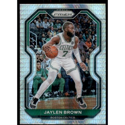 2020-21 Panini Prizm Prizms Hyper #189 Jaylen Brown