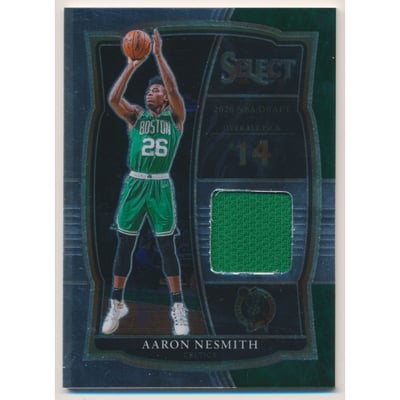 2020-21 Select Draft Selections Memorabilia #14 Aaron Nesmith