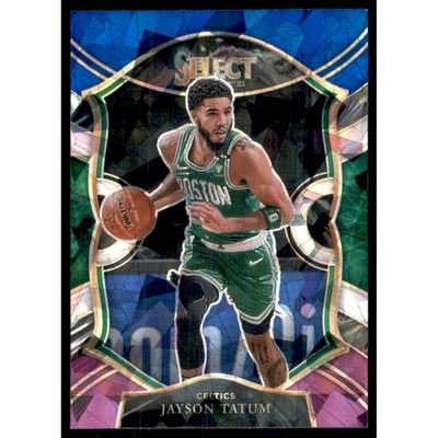 2020-21 Select Prizms Blue White Purple Ice #41 Jayson Tatum