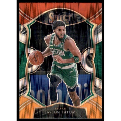 2020-21 Select Prizms Red White Orange Flash #41 Jayson Tatum