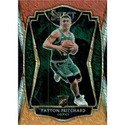 2020-21 Select Prizms Red White Orange Shimmer #196 Payton Pritchard