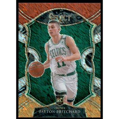 2020-21 Select Prizms Red White Orange Shimmer #86 Payton Pritchard