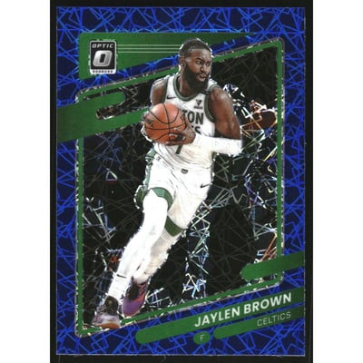 2021-22 Donruss Optic Blue Velocity #19 Jaylen Brown