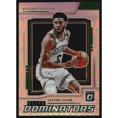 2021-22 Donruss Optic Elite Dominators Holo #12 Jayson Tatum