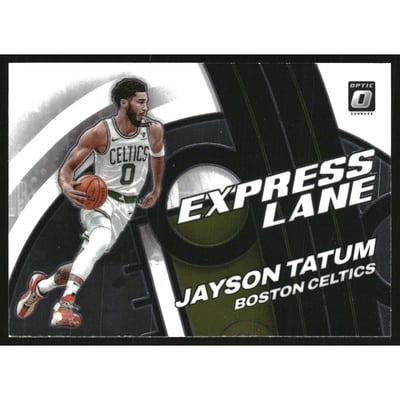 2021-22 Donruss Optic Express Lane #23 Jayson Tatum