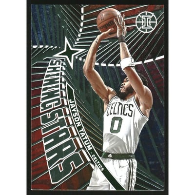 2021-22 Panini Illusions Shining Stars Emerald #10 Jayson Tatum