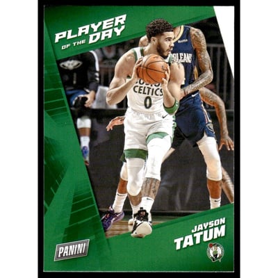 2021-22 Panini Player of the Day #4 Jayson Tatum