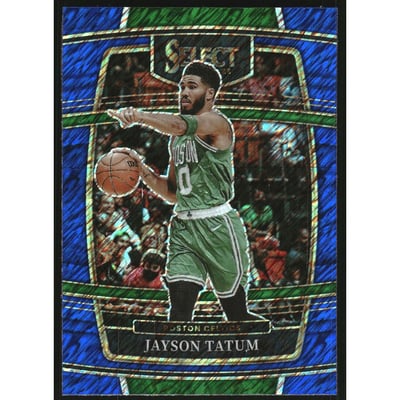 2021-22 Select Prizms Blue Shimmer #77 Jayson Tatum