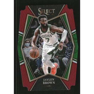 2021-22 Select Prizms Maroon Die Cut #162 Jaylen Brown