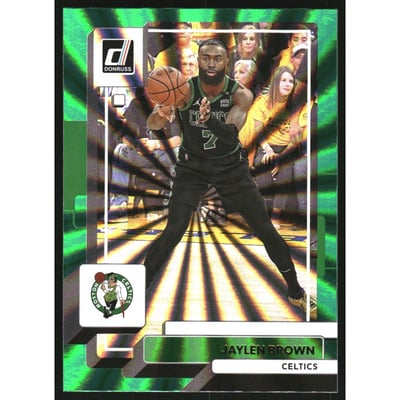 2022-23 Donruss Holo Green Laser #2 Jaylen Brown