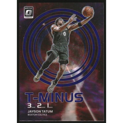 2022-23 Donruss Optic T-Minus 3...2...1... Purple #4 Jayson Tatum