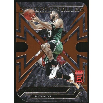 2022-23 Elite Power Formulas Orange Die Cut #1 Jayson Tatum