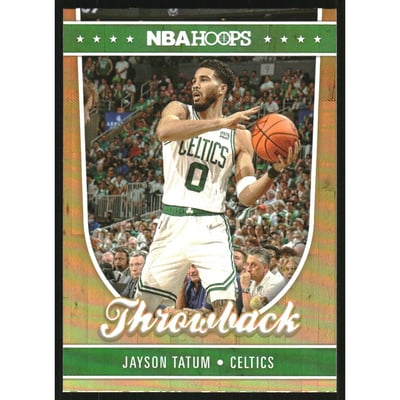 2022-23 Hoops Hoops Throwback #19 Jayson Tatum