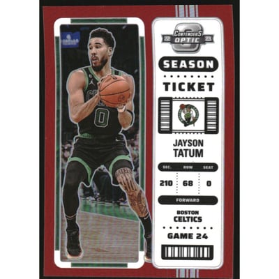 2022-23 Panini Contenders Optic Red #18 Jayson Tatum