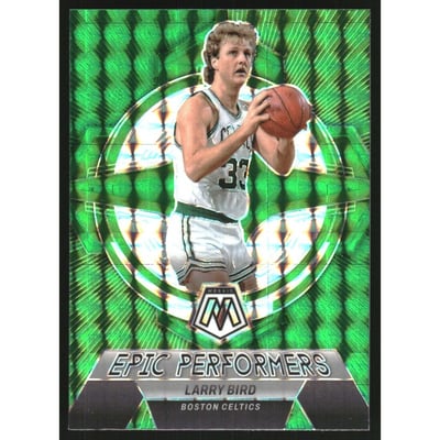 2022-23 Panini Mosaic Epic Performers Mosaic Green #17 Larry Bird