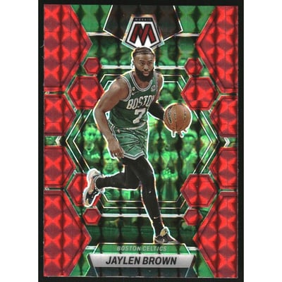 2022-23 Panini Mosaic Mosaic Red #9 Jaylen Brown