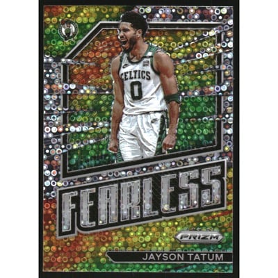 2022-23 Panini Prizm Fearless Prizms Fast Break #11 Jayson Tatum