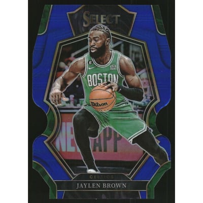 2022-23 Select Prizms Blue Die Cut #132 Jaylen Brown