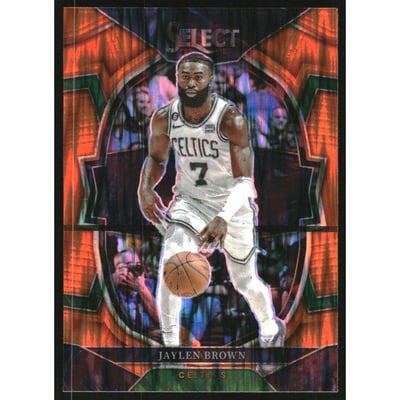 2022-23 Select Prizms Orange Flash #32 Jaylen Brown