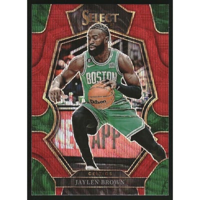 2022-23 Select Prizms Red Wave #132 Jaylen Brown
