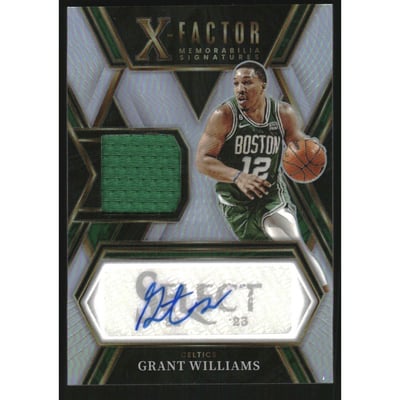 2022-23 Select X-Factor Memorabilia Signatures #15 Grant Williams/199