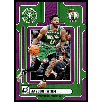 2023-24 Donruss Hardwood Masters Press Proof Purple #14 Jayson Tatum