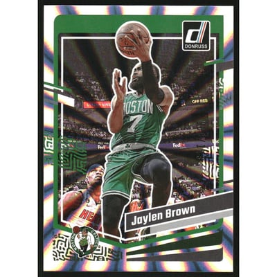 2023-24 Donruss Holo Laser #128 Jaylen Brown