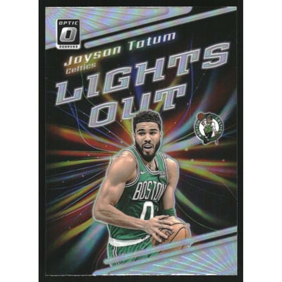 2023-24 Donruss Optic Lights Out Holo #7 Jayson Tatum