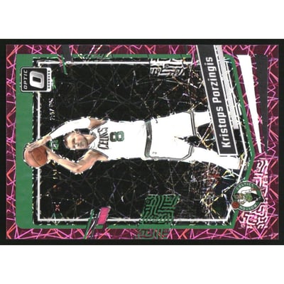 2023-24 Donruss Optic Pink Velocity #120 Kristaps Porzingis
