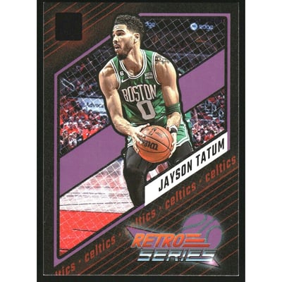 2023-24 Donruss Retro Series Press Proof Purple #21 Jayson Tatum