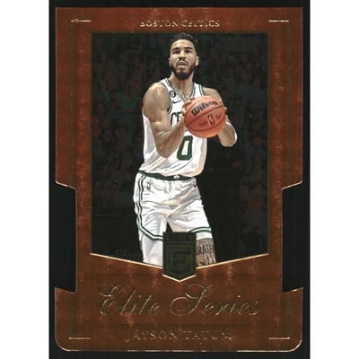 2023-24 Elite Elite Series Orange Die Cut #16 Jayson Tatum