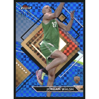 2023-24 Finest Blue Checkerboard Refractors #300 Jordan Walsh R