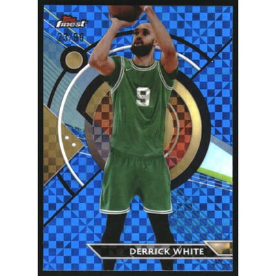 2023-24 Finest Blue Checkerboard Refractors #4 Derrick White C