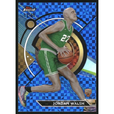 2023-24 Finest Blue Checkerboard Refractors #99 Jordan Walsh C