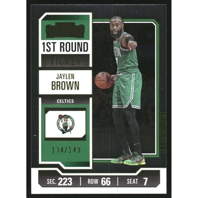 2023-24 Panini Contenders First Round Ticket #72 Jaylen Brown