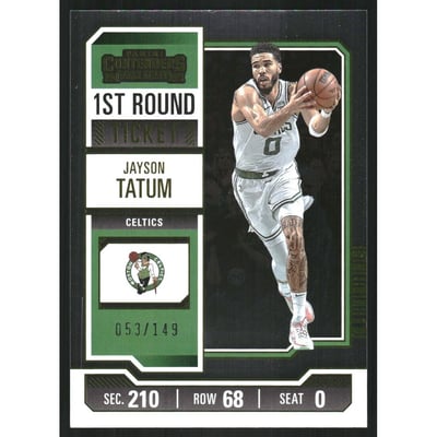 2023-24 Panini Contenders First Round Ticket #77 Jayson Tatum