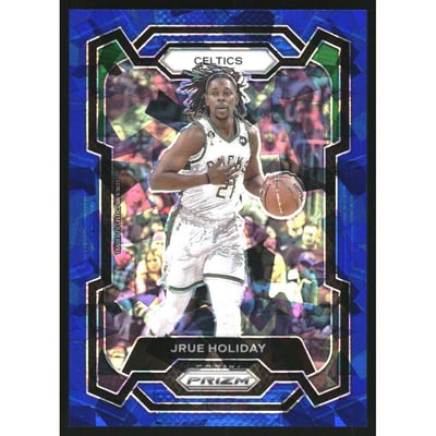 2023-24 Panini Prizm Prizms Blue Ice #107 Jrue Holiday