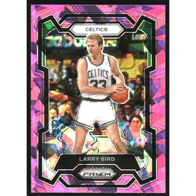 2023-24 Panini Prizm Prizms Pink Ice #189 Larry Bird