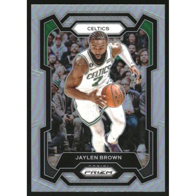 2023-24 Panini Prizm Prizms Silver #31 Jaylen Brown
