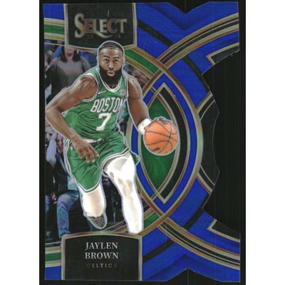 2023-24 Select Prizms Blue Die-Cut #179 Jaylen Brown