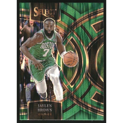 2023-24 Select Prizms Green Shock #179 Jaylen Brown