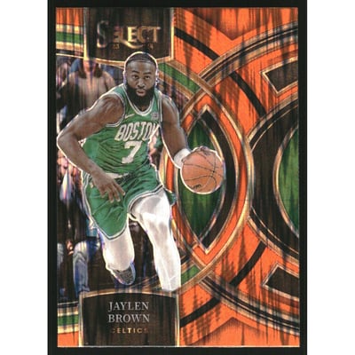 2023-24 Select Prizms Orange Flash #179 Jaylen Brown